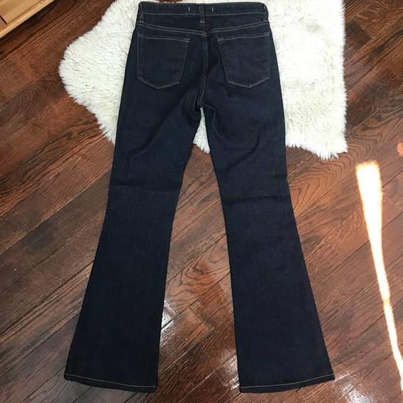 J Brand Lexington Flare Jeans Size 26 Dark Wash Mid Rise Pure Style 2345C032 - Picture 2 of 9